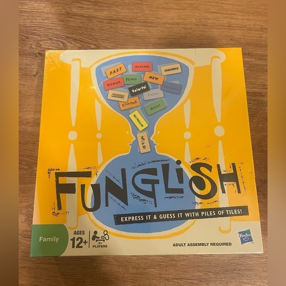 NEVER OPENED Hasbro Funglish game​​​​​​​